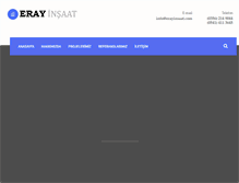 Tablet Screenshot of erayinsaat.com